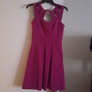 Purple cutout dress.